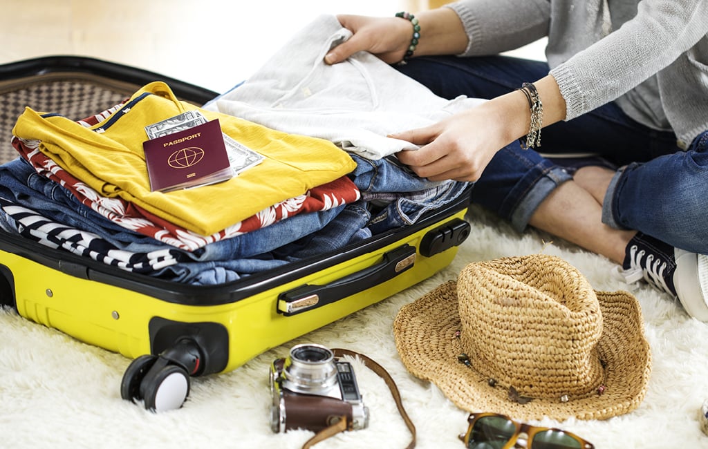 Certifique-se de levar na mala tudo o que você irá precisar durante a viagem 