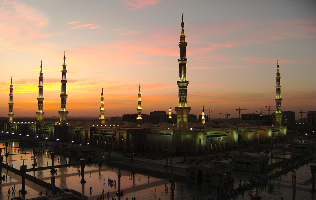 Medina na Arábia Saudita é conhecida como a "Cidade das Luzes"