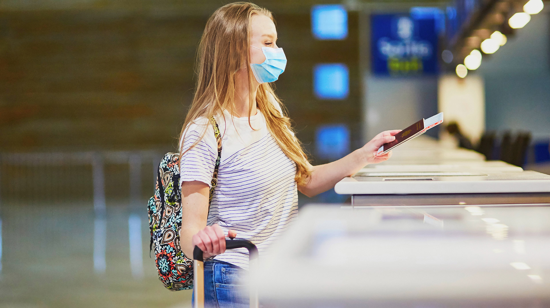 Uso de máscaras em aviões e aeroportos