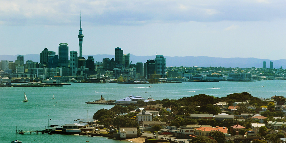 Vista panorâmica de Auckland