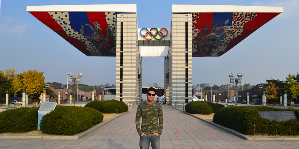 Entrada do parque olimpico de Seul