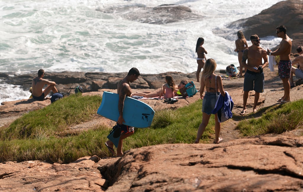 Ainda que seja uma praia reservada, Joatinga fica cheia nos fins de semana e no verão.