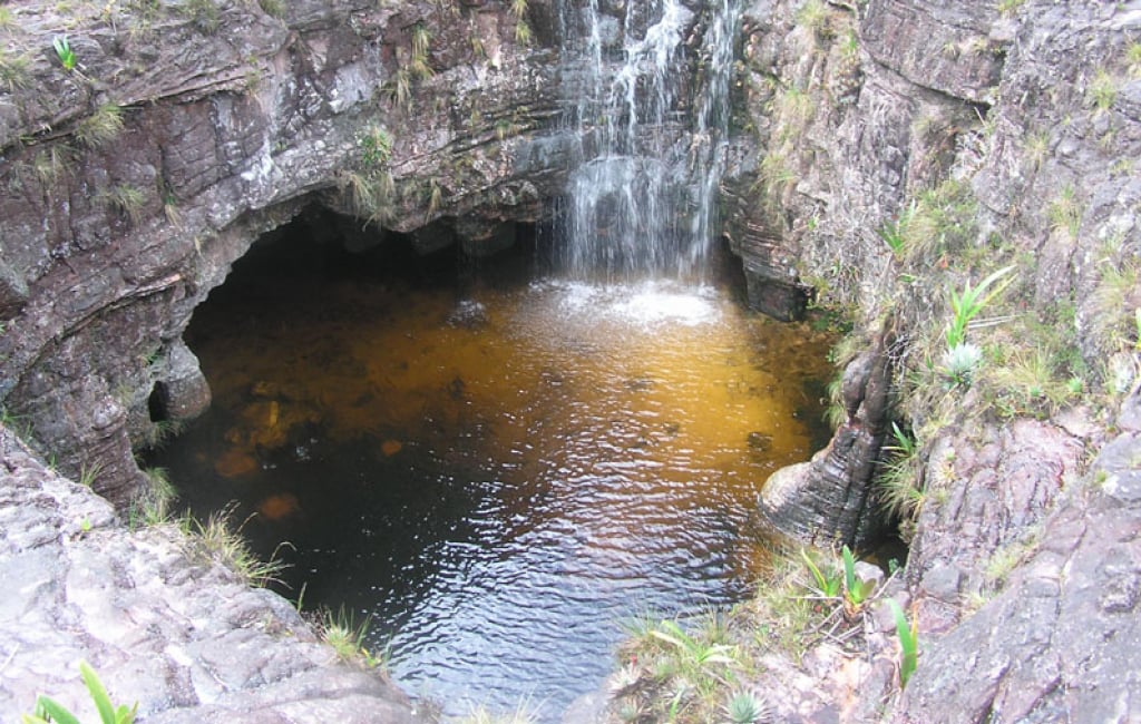 El Foso é um dos principais atrativos do Monte Roraima com água própria para banho