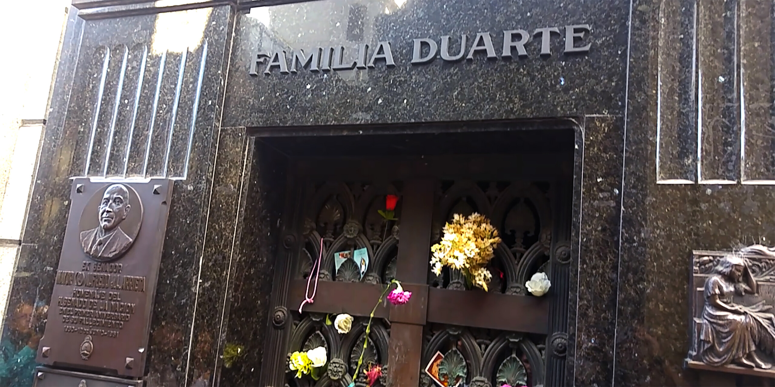 Túmulo de Evita Peron no Cemitério da Recoleta