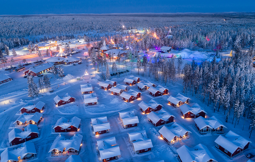 A aldeia do Papai Noel fica na Finlândia