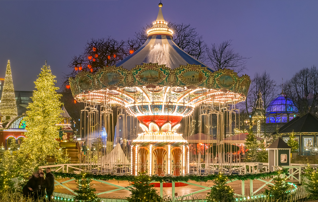 O Tivoli Gardens é um ótimo passeio no Natal