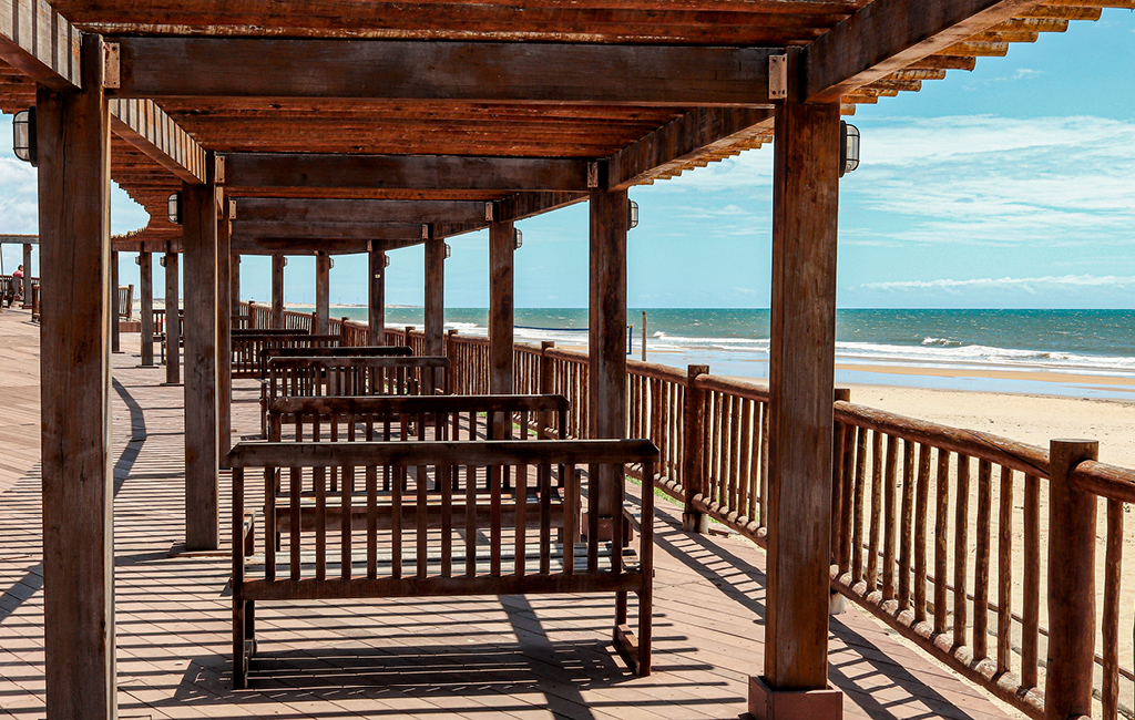 O mirante é um dos locais com a vista mais fantástica para a Praia da Lagoinha, no Ceará