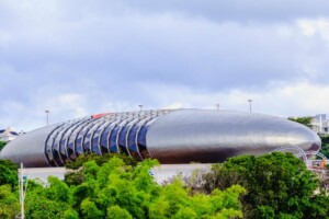 Maior aquário de água doce do mundo | Vista externa do Biopark Pantanal | Conexão123