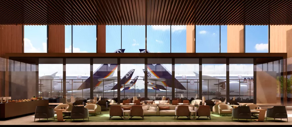 Aeroporto de Guarulhos terá primeiro terminal de luxo da América do Sul | Perspectiva artística do novo terminal de luxo | Conexão123