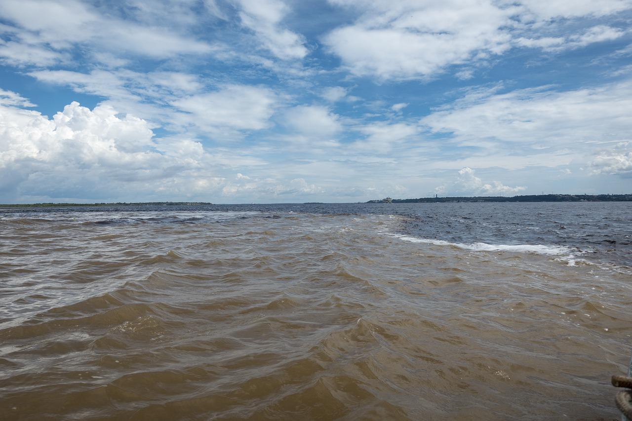 O encontro das águas em Manaus