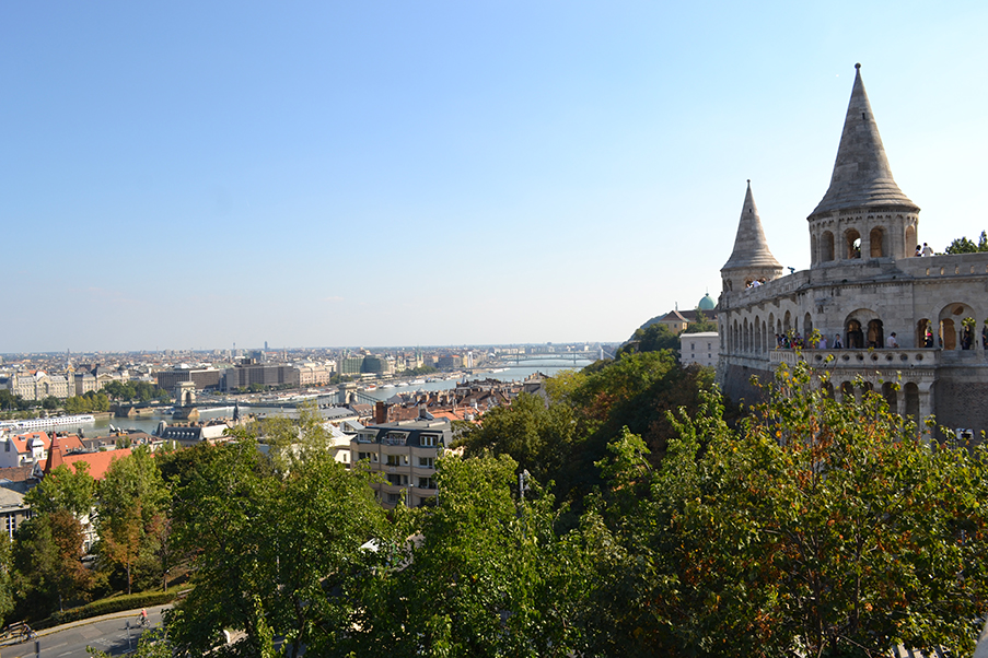 A vista do alto do Bastião dos Pescadores é uma atração a parte em Budapeste
