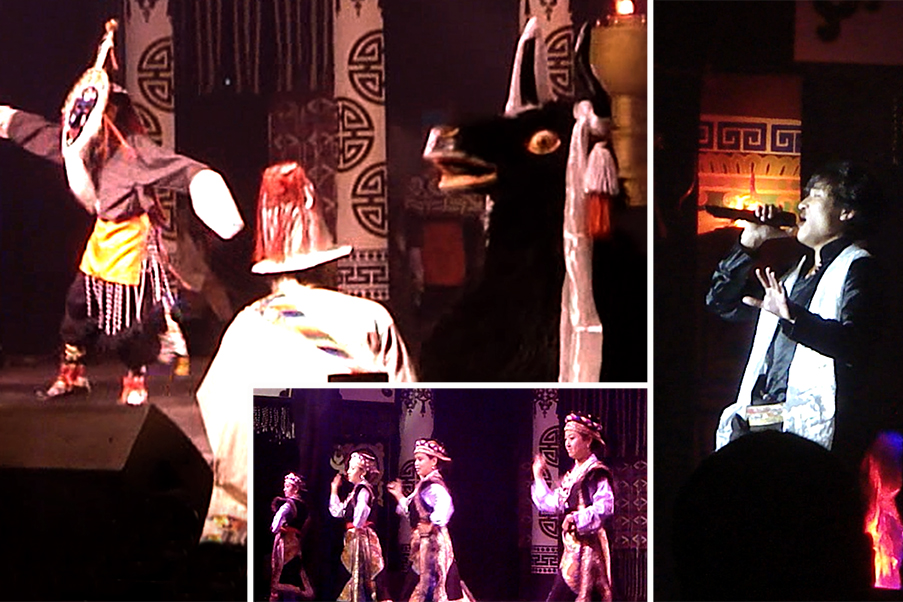 As noites em Lhasa são regadas a dança, teatro e música