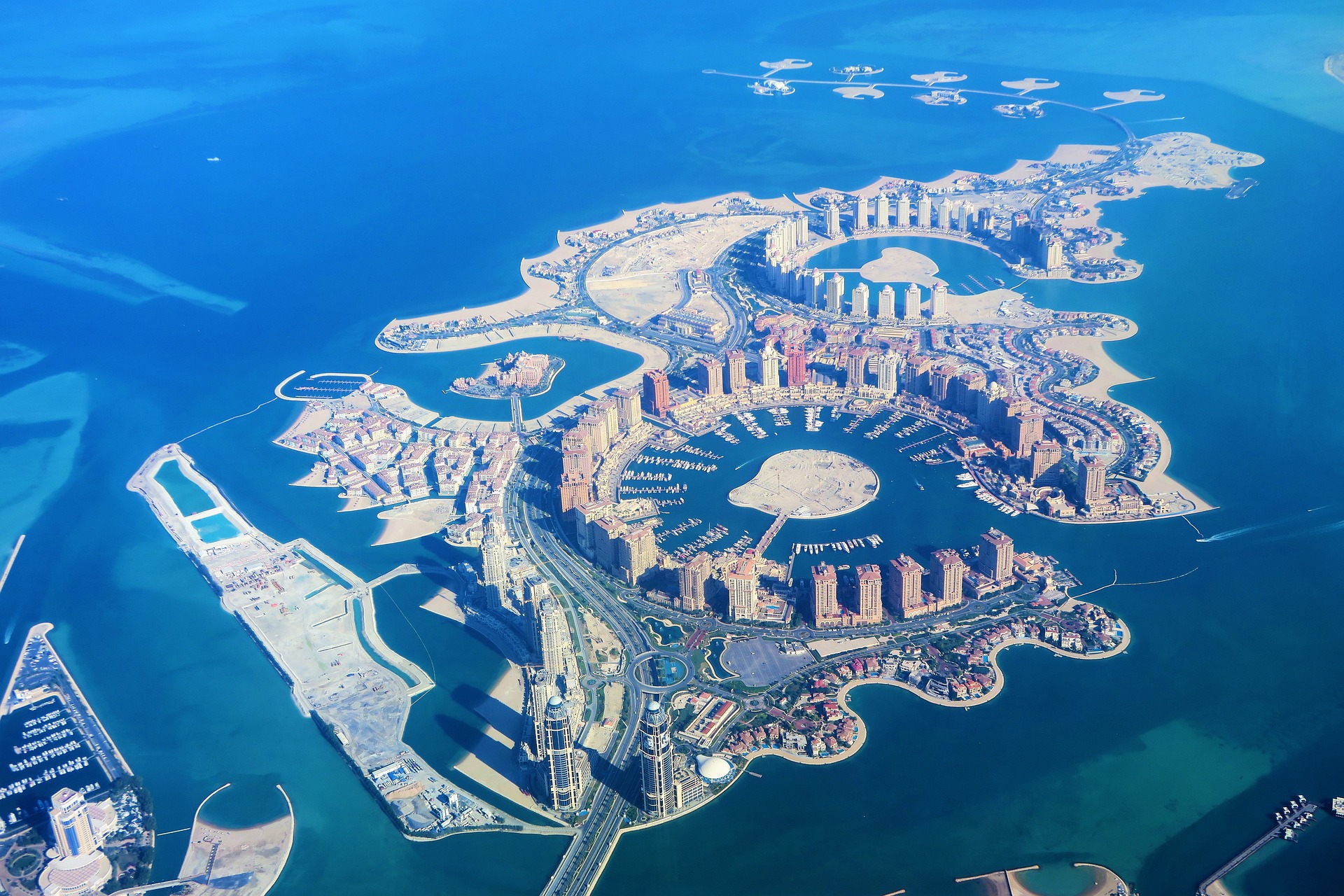 Regras no Catar: Copa do Mundo de 2022 | Vista aérea do Qatar | Conexão123