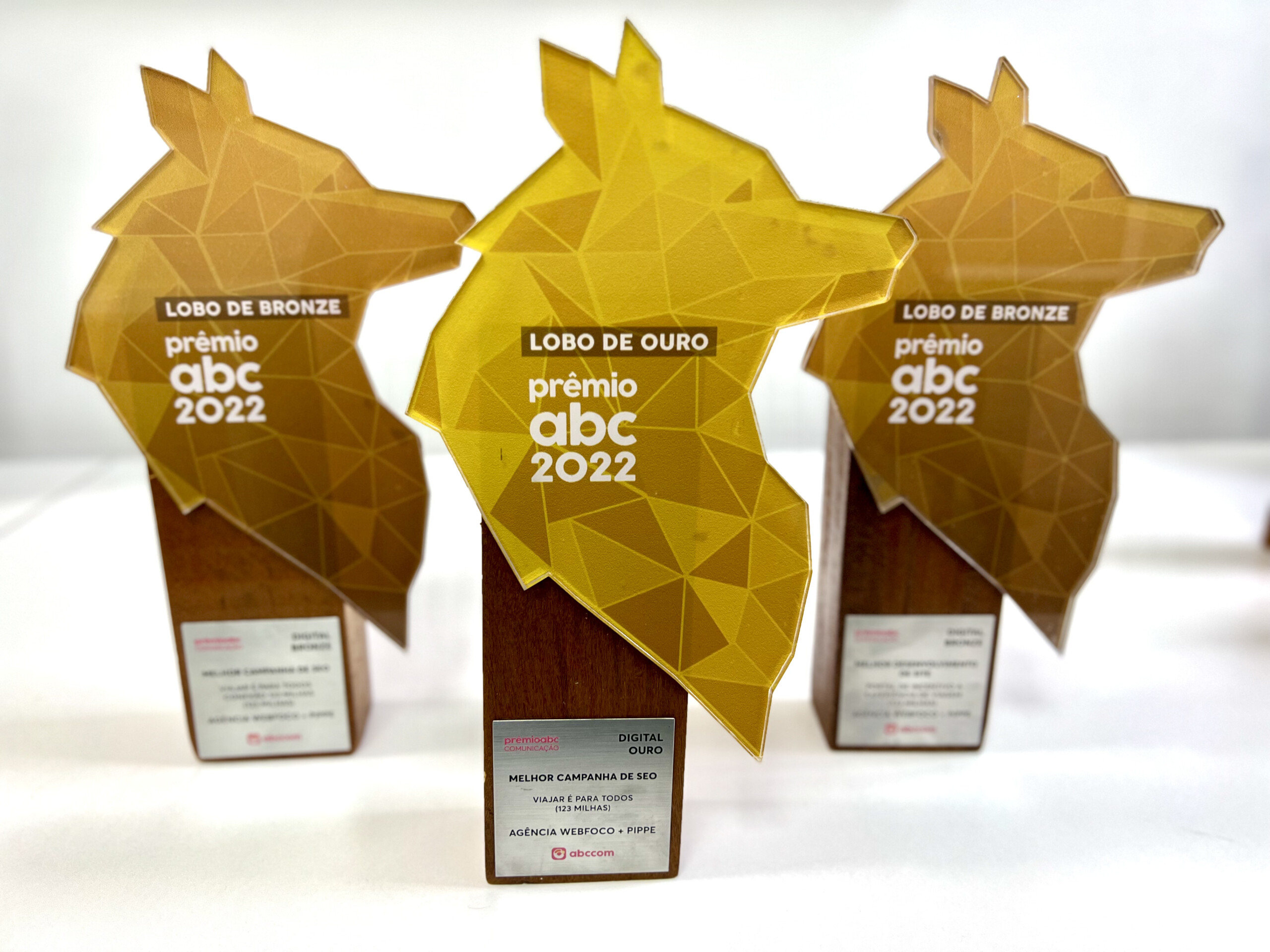 A 123milhas recebeu dois Lobos de Bronze e um Lobo de Ouro | Prêmios da ABCCOM de Cases da 123milhas | Conexão123
