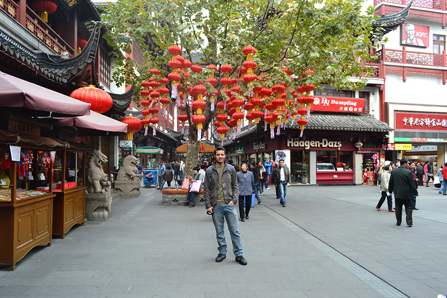 Arquitetura tradicional chinesa em Xangai