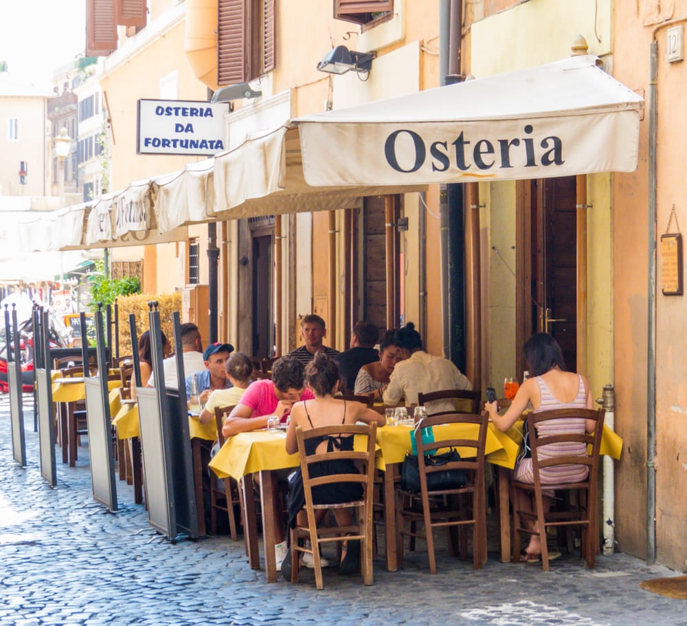 Lugares para comer em Roma: comida regional | Osteria da Fortunata | Conexão123